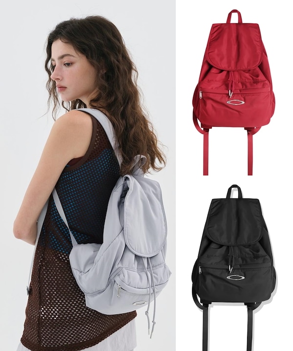 グレー ナイロンリュック　NOIAGO ノイアゴ グレー ナイロンリュック NOIAGO ノイアゴ