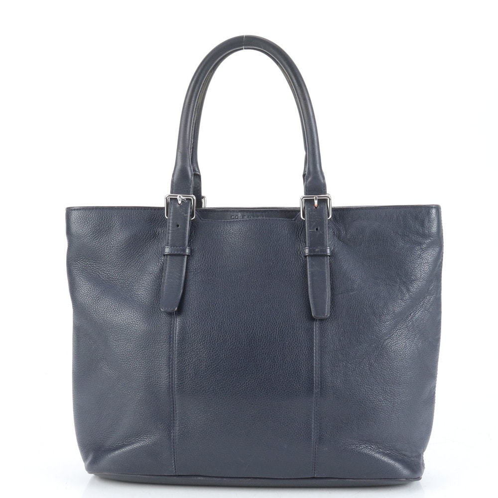 美品 トライボロ レザー トート バッグ ショルダー ビジネス 通勤 書類鞄 A4 メンズ RRE CQ26-6 中古