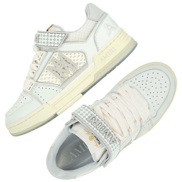 AMIRI アミリ MA SKYLINE バイカラー ロゴ ベルクロ スニーカー/AMSNSN1027 100