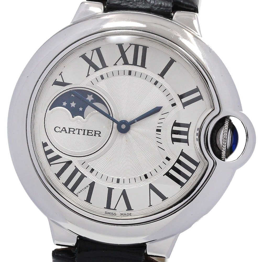 カルティエ CARTIER WSBB0020 バロンブルー ドゥ カルティエ ムーンフェイズ 自動巻き メンズ _860008【中古】