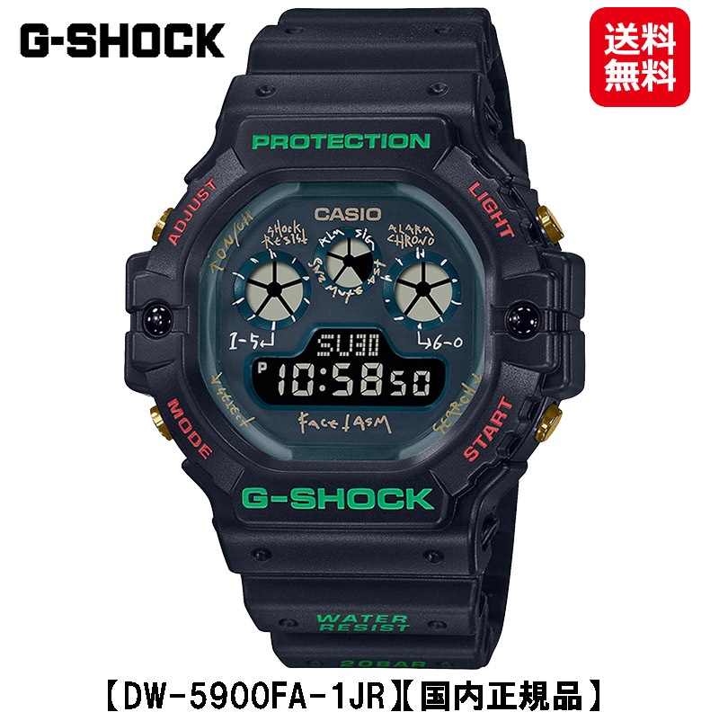 数量限定【カシオ Ｇショック DIGITAL 5900 SERIES (DW-5900FA-1JR)】【送料無料】【ポイント 2倍】CASIO G-SHOCK FACETASM コラボモデル 腕時計