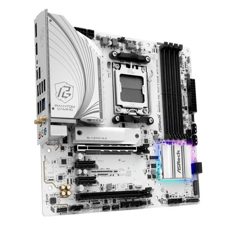 ASROCK　ASRock B650M PG Riptide WiFi White　B650MPGRiptideWiFiWhite