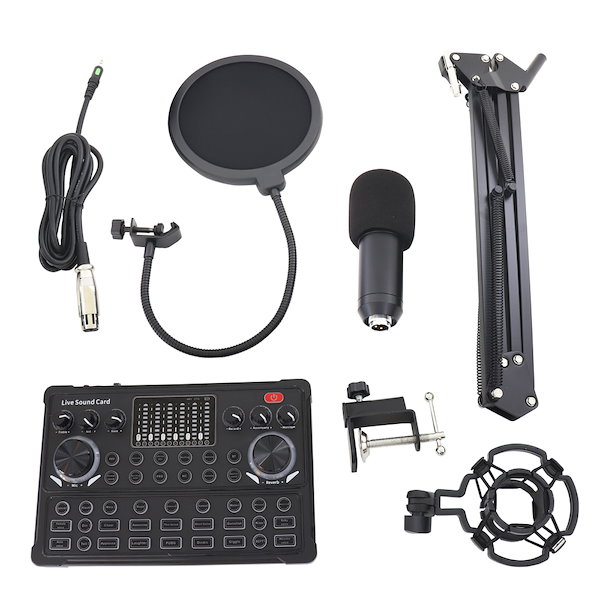 オーディオインターフェイス マイクスタンドセット