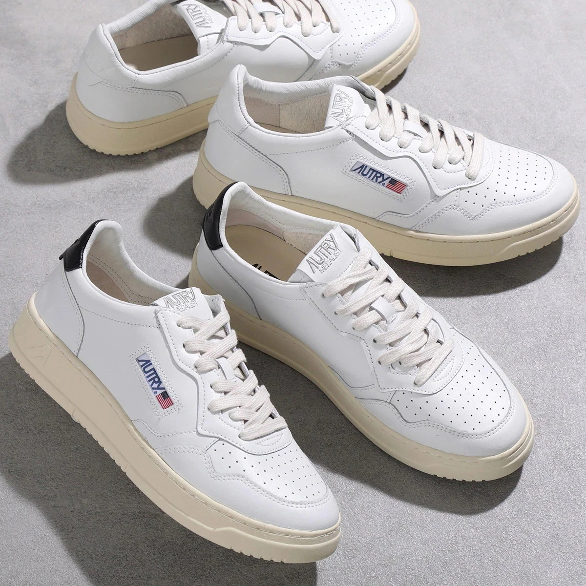 AUTRY オートリー スニーカー MEDALIST メダリスト AULM LL15 LL22 メンズ ローカット レザー ロゴ シューズ 靴 カラー2色