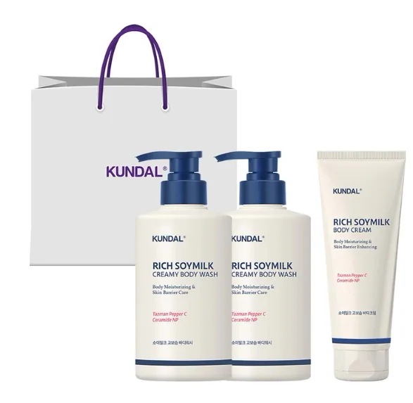 ソイミルク ボディライン ギフト セット ボディウォッシュ 500ml x 2 + ボディクリーム 200ml