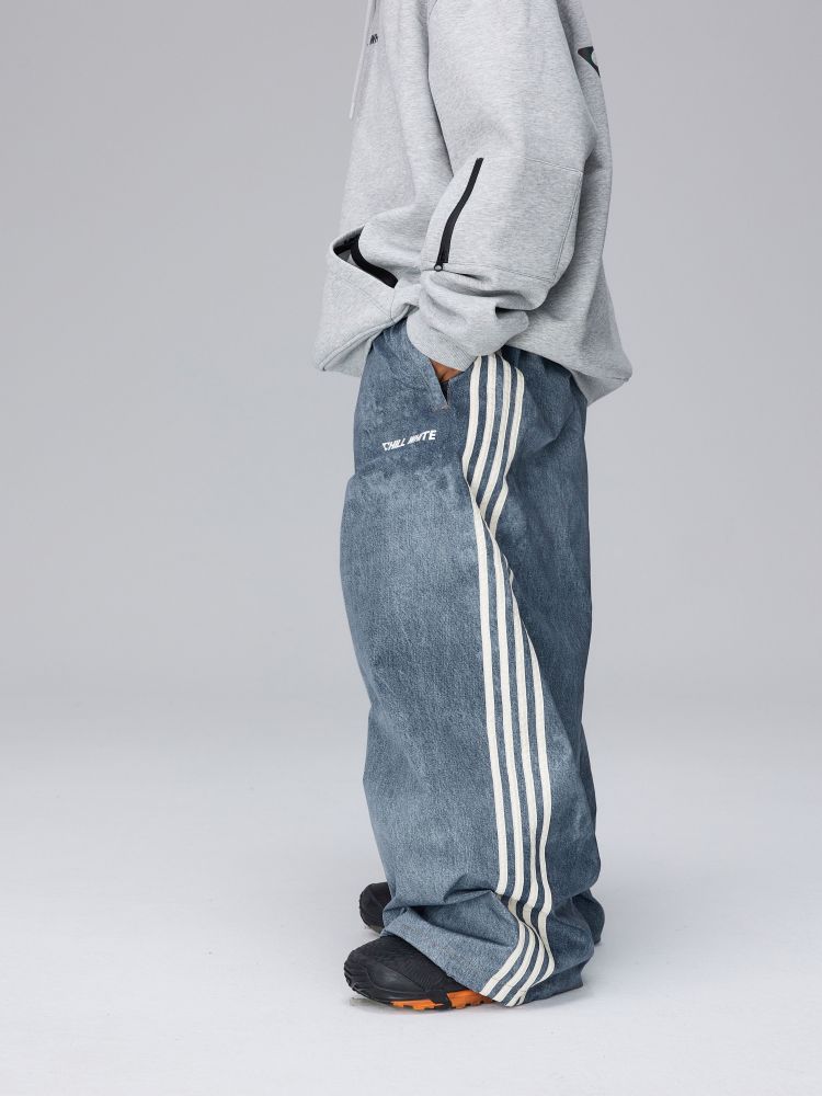 スノーボードウェア 2024 2025 デニムパンツ 防水10000 メンズ レディース 単品パンツ オールインワン ウィンタースポーツ スキーウェア スノボウェア スノーウェア 韓国風 防水