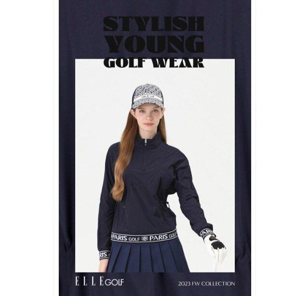 女性シーズンパターン配色ポイント薄手アノラック6J61352ブラウンネイビー04_CC