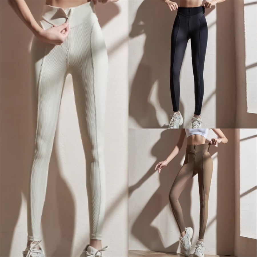 トレーニングウェア 3色 レギンス ロング ハイウエスト 伸縮性 可愛い 大人可愛い きれいめ シンプル カジュアル シック コンサバ おしゃれ お洒落 ヘルシー スポーティ 無地 春 夏 秋 冬