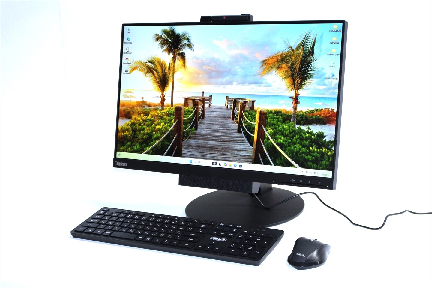 即配 パワフルスタイリッシュ一体型PC ThinkCentre Tiny-in-One 24 Gen3 i7-8700T 12G 256G 23.8FHD Office 本体分離可 ABA評価