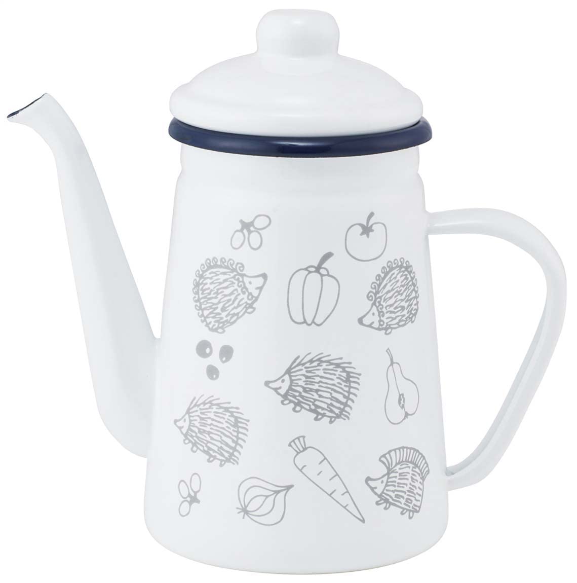 スケーター (skater) ホーロー ドリップケトル 1.1L リサラーソン はりねずみ ENKT1-A