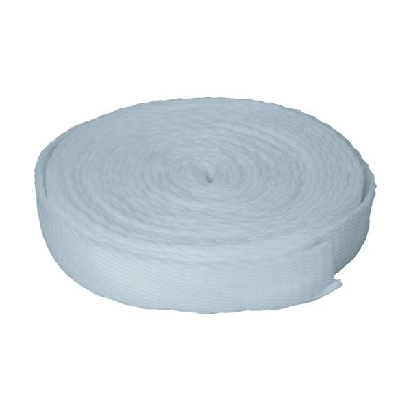 （まとめ）ネット緩衝材 幅約9cmx20M ホワイト TNKLW-20 W 1巻 [x5セット]