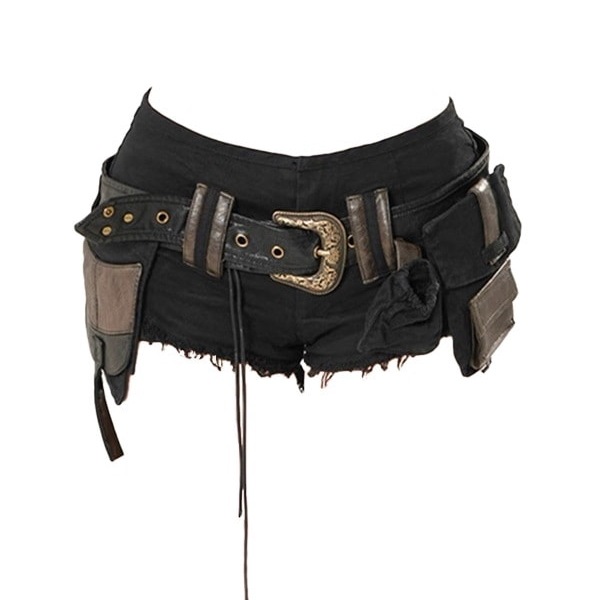 2025春夏 デニムパンツ ショート丈ボトムスハイウエストジーンズ K-POPストリートファッション系韓国風ファッション練習ジーンズ シルエット加工ゆったりレッグレディースカジュアルジーパン衣装