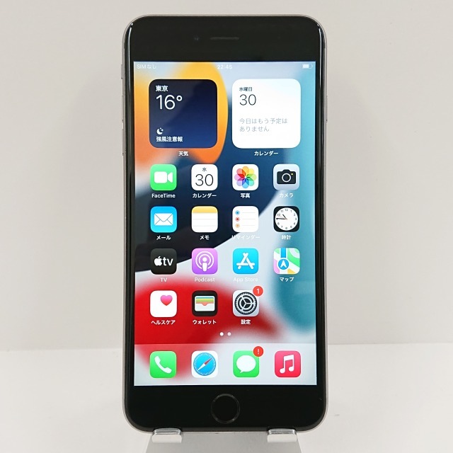 iPhone6s Plus 16GB au スペースグレイ 送料無料 本体 c08137 【中古】