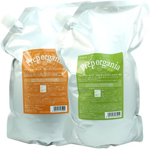クラシエ プレップ オーガニア フルーティー シャンプー EX 2300ml コンデショナー EX 2300ml 詰め替え 2点セット