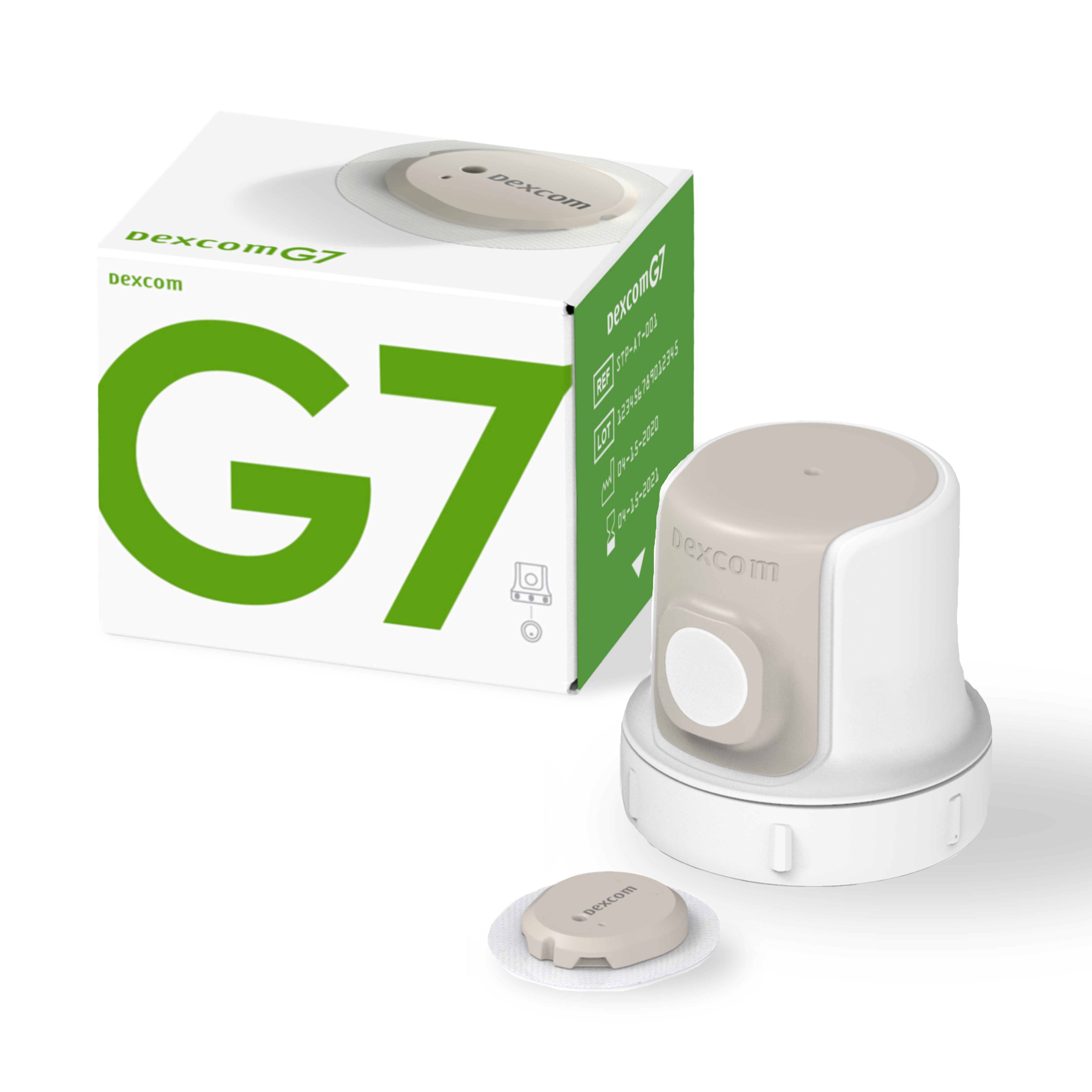 Dexcom（デクスコム） G7 CGMシステムセンサー パッチ　1個セット STP-GT-016 アプリケーターセット　持続血糖測定器　血糖値