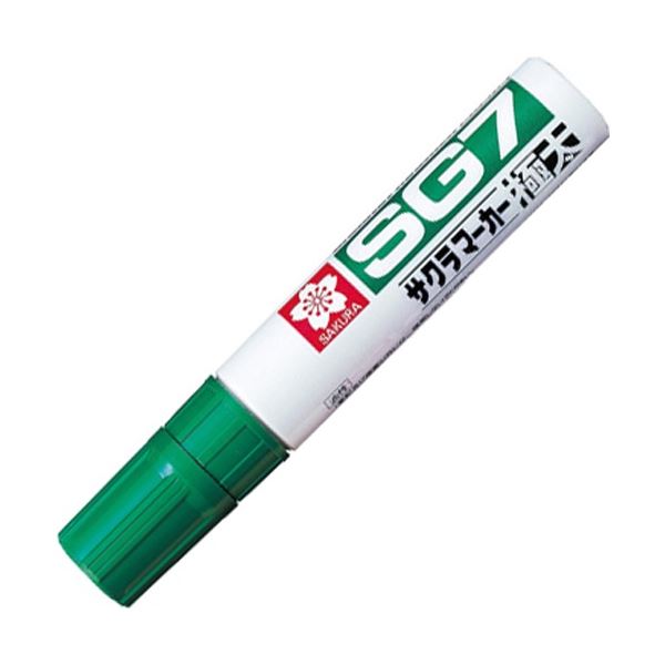 (まとめ) サクラクレパス 油性マーカー SG7 極太 みどり JGK#29 1本 (×30セット)