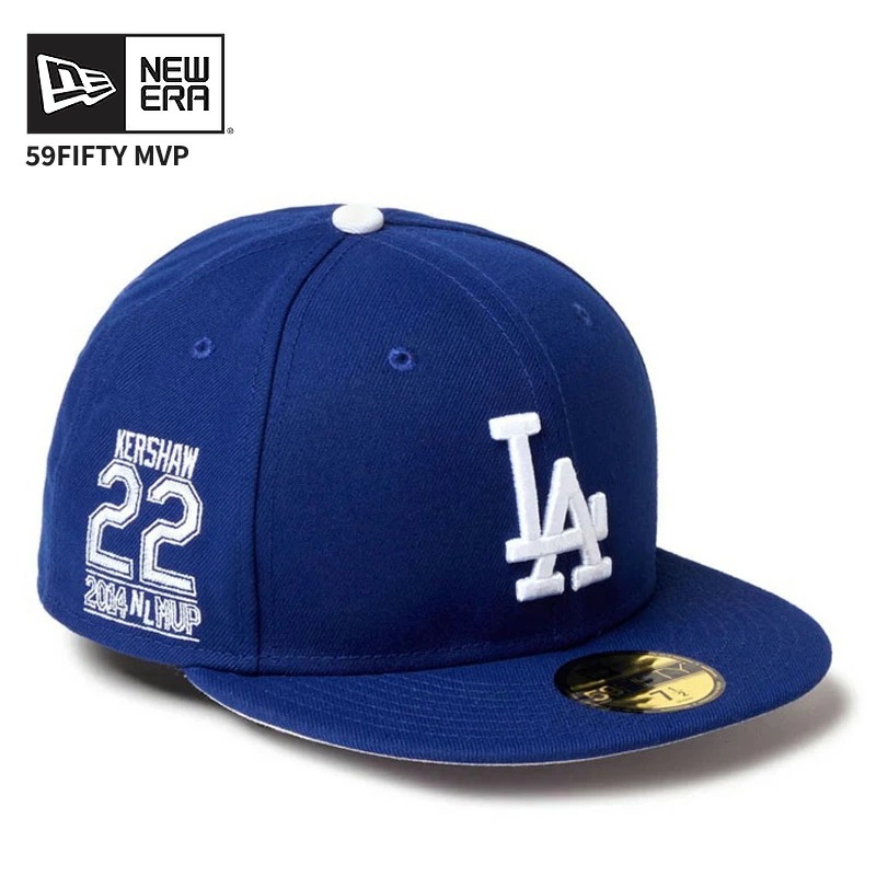 ニューエラ メンズ キャップ 帽子 レディース NEW ERA 59FIFTY MVP ロサンゼルス・ドジャース クレイトン・カーショウ ダークロイヤル 14388847