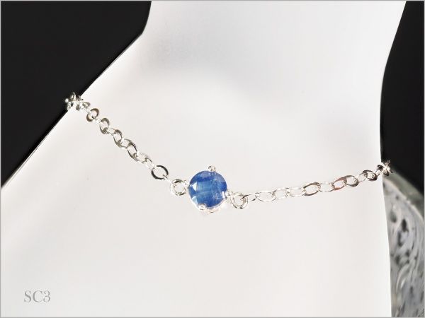 一粒 天然 サファイア ブレスレット 約0.75ct SC-3 プレゼント 最高