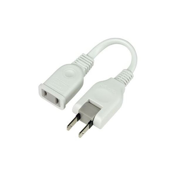 （まとめ）朝日電器 ちょっとコード10cm W-1501B（W）(×20セット)