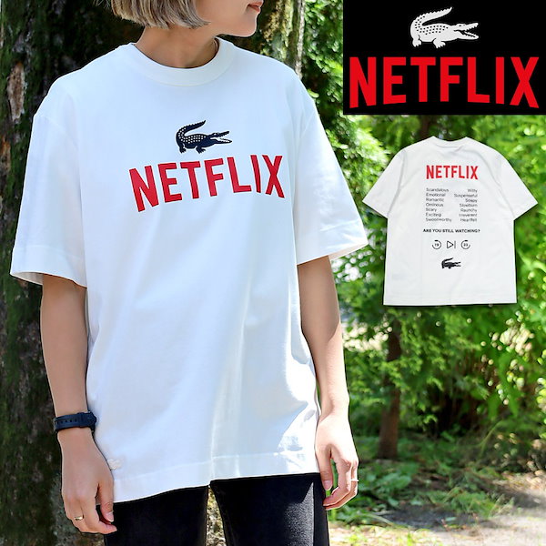 Netflixコラボ 半袖 Tシャツ オーガニックコットン ワニ レディース メンズ TH7343
