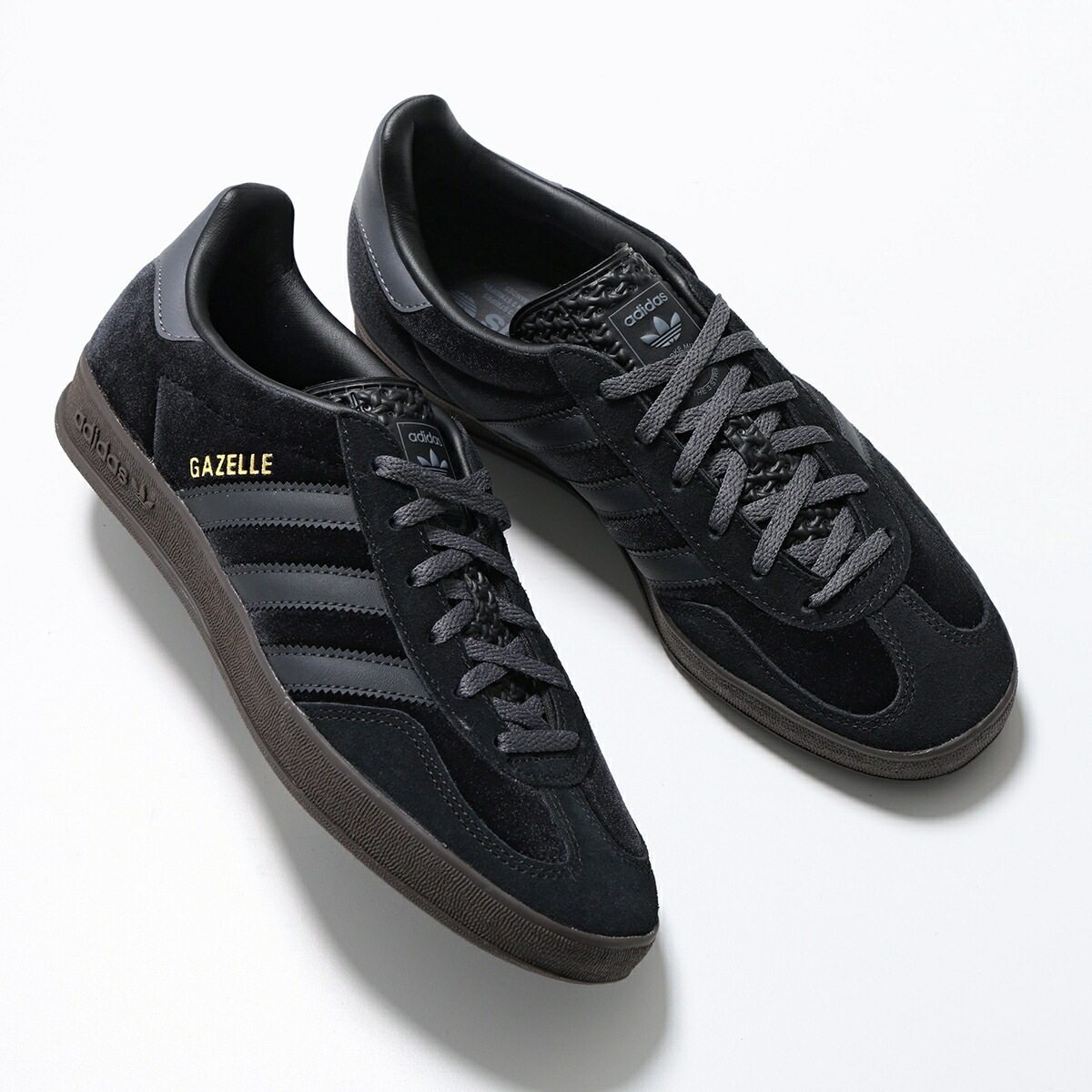 adidas Originals アディダスオリジナルス スニーカー GAZELLE INDOOR ガゼル インドア JI2712 レディース ベルベット シューズ 靴 CBLACK/CARBON/G