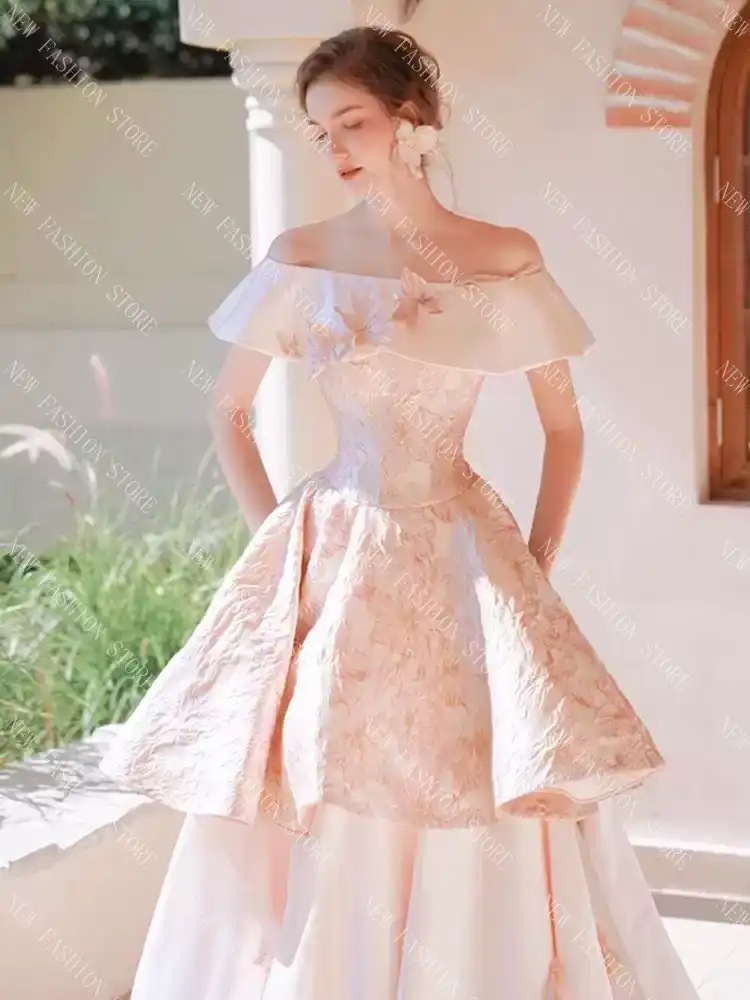 ショルダーレスイブニングドレス-51