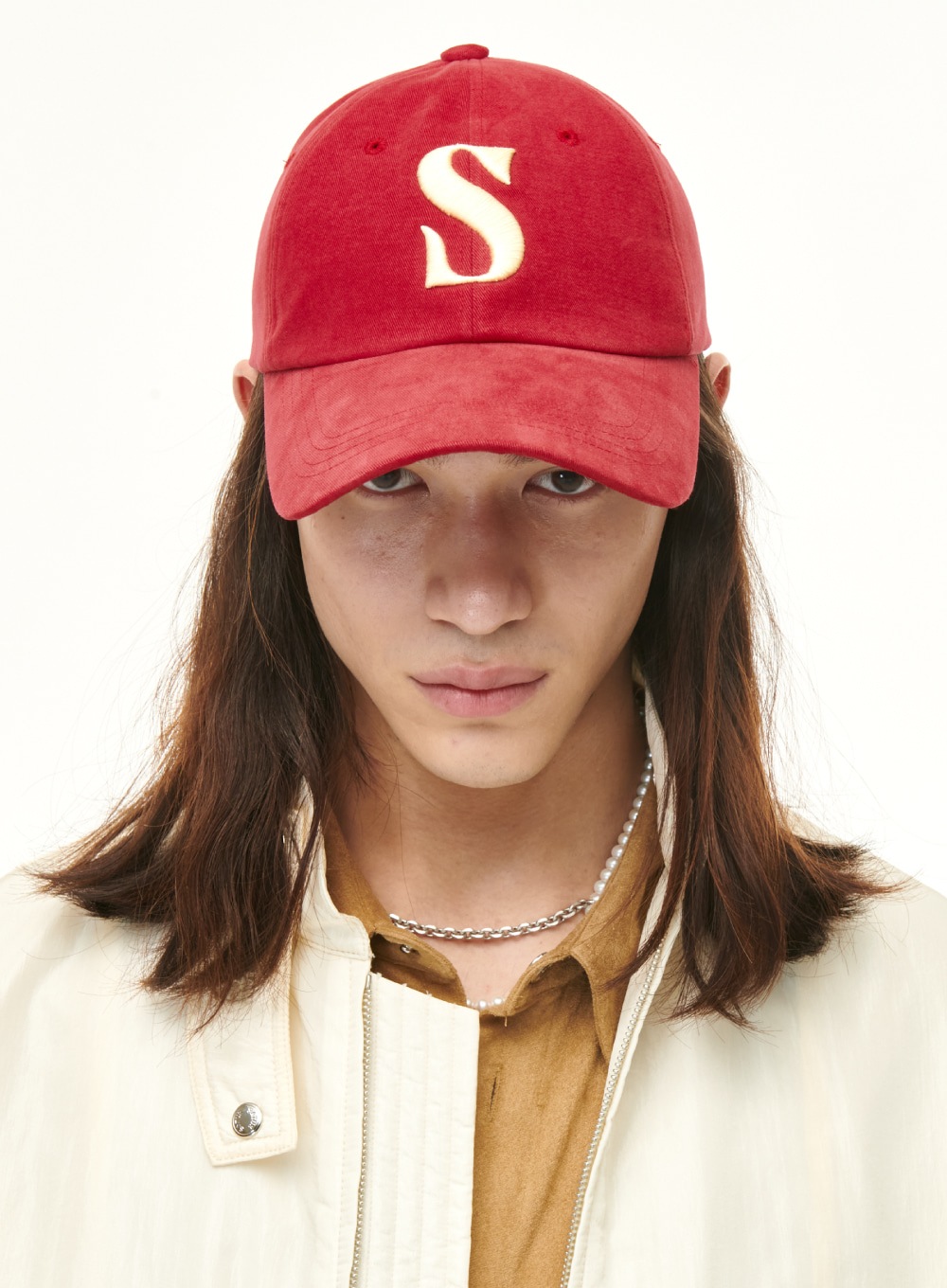 【SATUR】 VINTAGE CASUAL BALL CAP : VINTAGE RED
