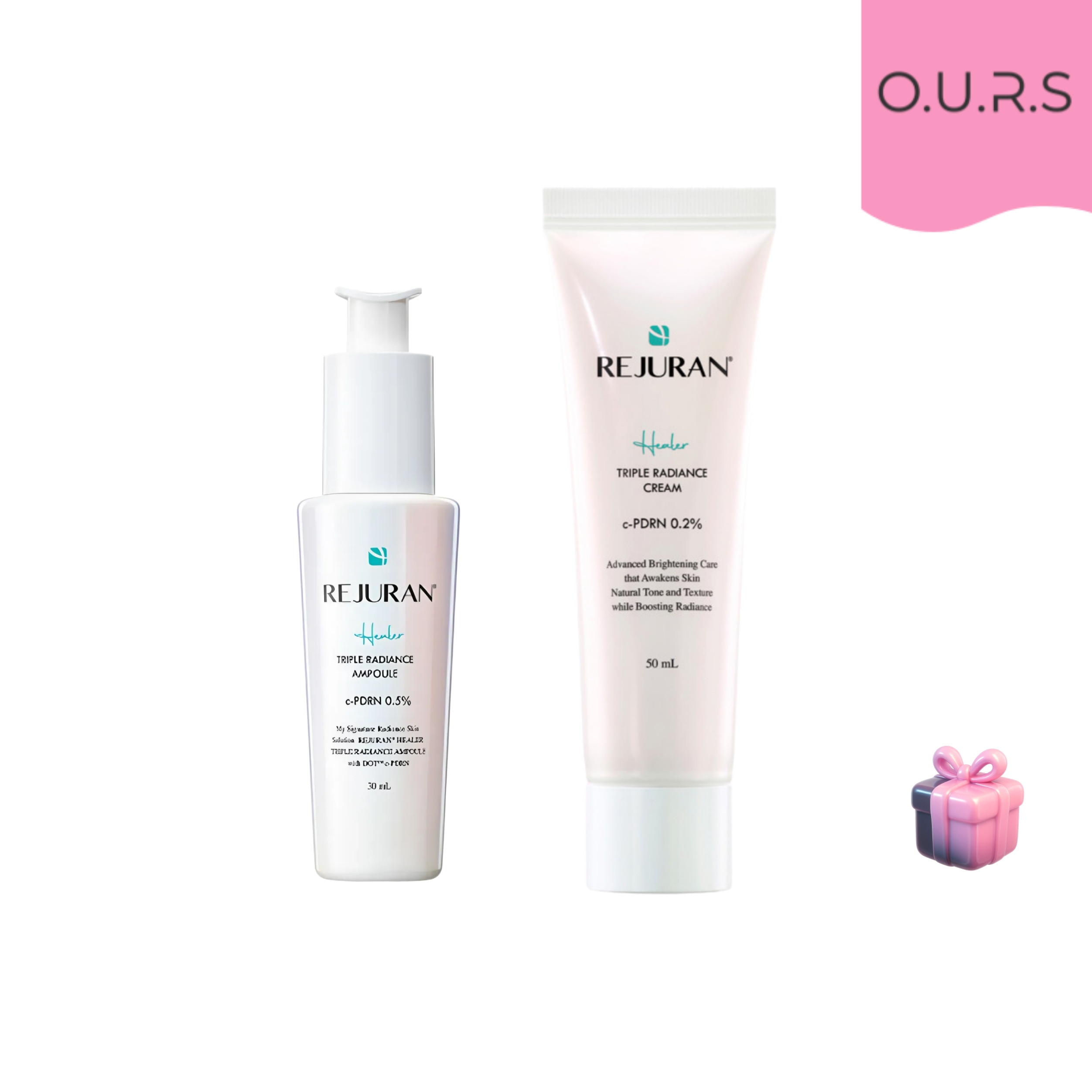 ヒーラー トリプルラディアンス セット（アンプル 30mL＋クリーム 50mL）