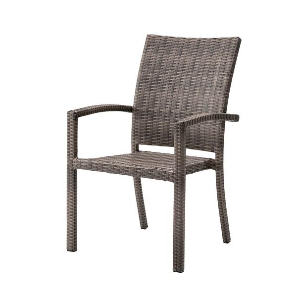 ダイニングチェア 椅子 ひじ掛け 編みこみ リゾート風 ハワイアン