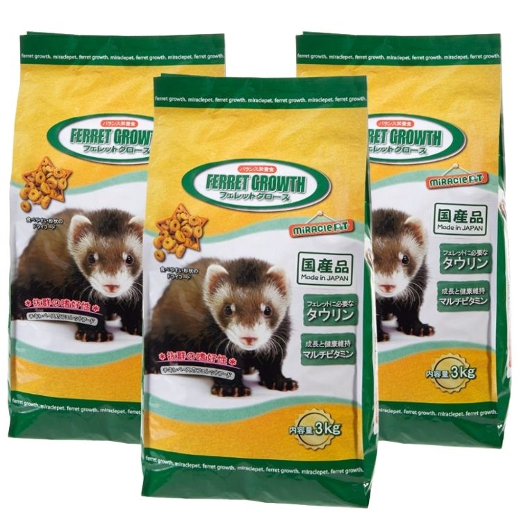 3個セット ニチドウ フェレットグロース 3kg フェレットフード