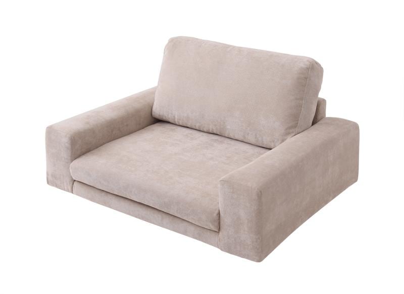 カバーリングフ ロアソファ 1.5人掛け　汚れを気にせず使えるカバーリング仕様 高級感感じる 47,000円