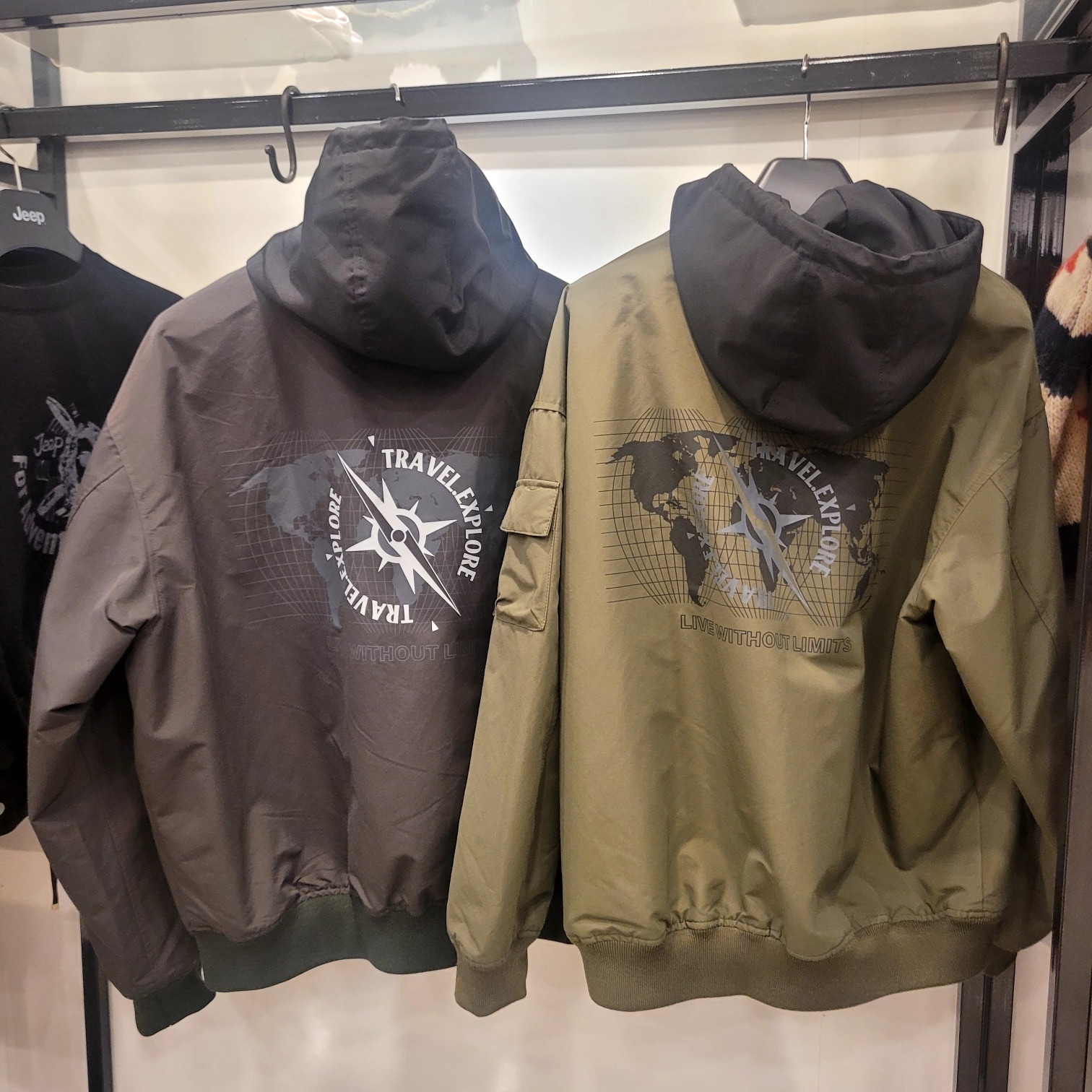 2024 겨울 JEEP 지프 남여 공용 후드 탈부착 항공점퍼