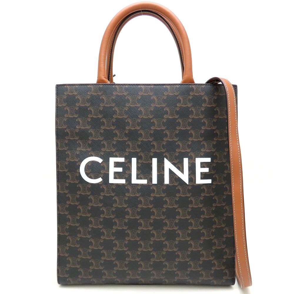 191542 ショルダーバッグ 2Way カーフxトリオンフキャンバス タン/352620【中古】 59,568円