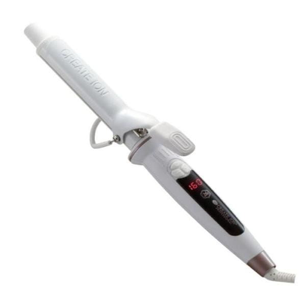 クレイツ ヘアアイロン コテ 26mm カールアイロン 海外兼用 エレメアカール SC-G73308W ホワイト CREATE ION