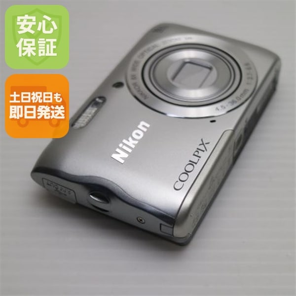 超美品 COOLPIX A300 シルバー コンデジ Nikon 112
