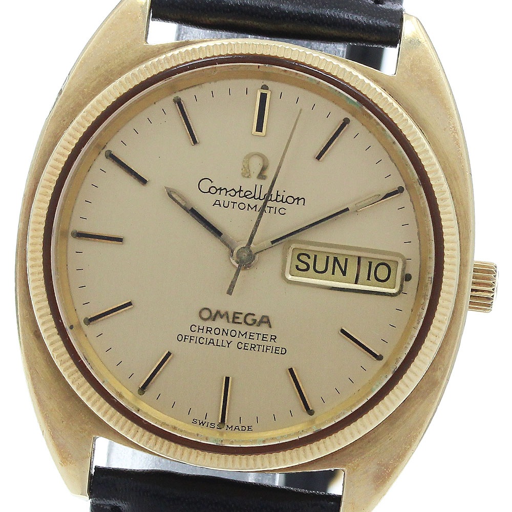 オメガ OMEGA CD168.0057 コンステレーション YGベゼル cal.1021 自動巻き メンズ _936343【中古】