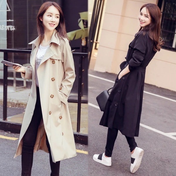 トレンチコートレディーススプリングコートチェスターコートロングコートお洒落レディースコ 5,369円