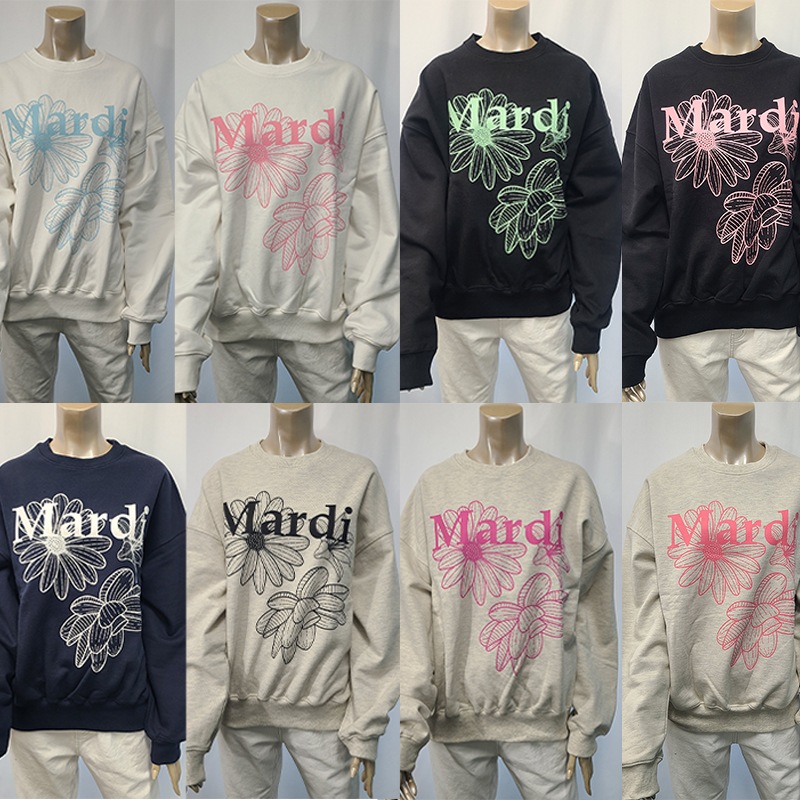 [MARDl] 関税なし 25SS SWEATSHIRT TRIPLE FLOWER スウェットトリプルフラワー
