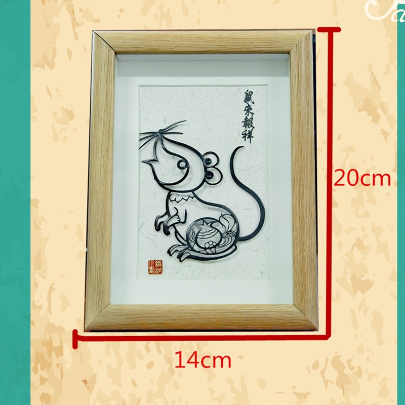 Hand made iron painting crafts mice reported good luck 13,072円