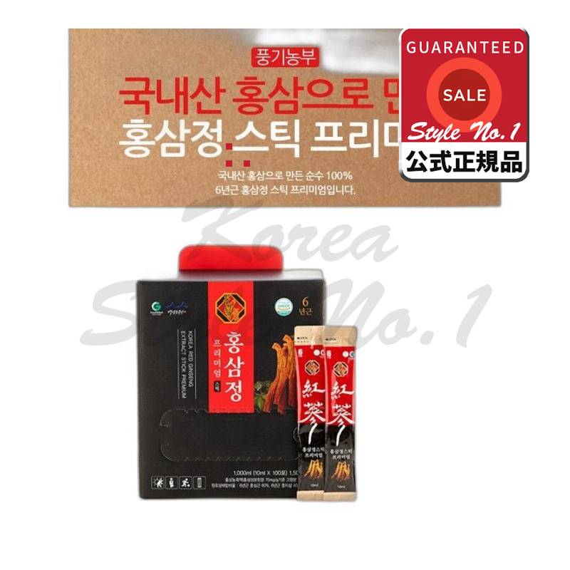 風機農家紅参精スティックプレミアム100包1箱1L
