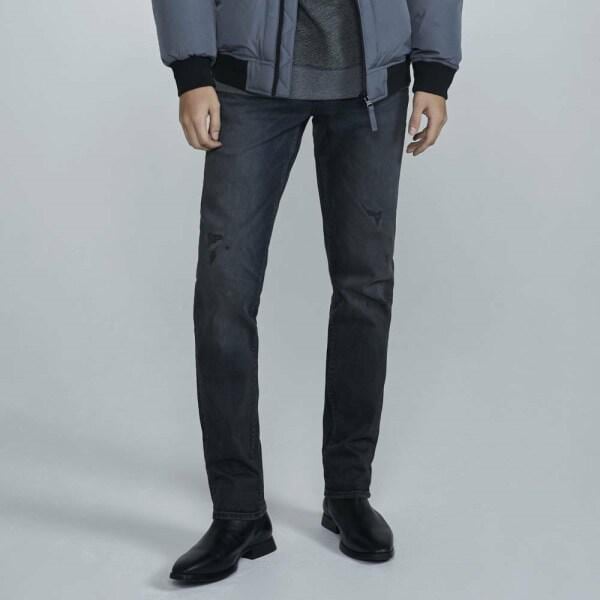 男性 UP2 ディープブルー スリムストレートジーンズ(B225DP140P)