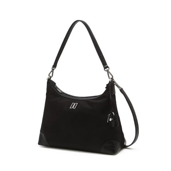 AK水原店 ハンドバッグ ブラック 牛革配色 ナイロンショルダーバッグ M DCBA5F052