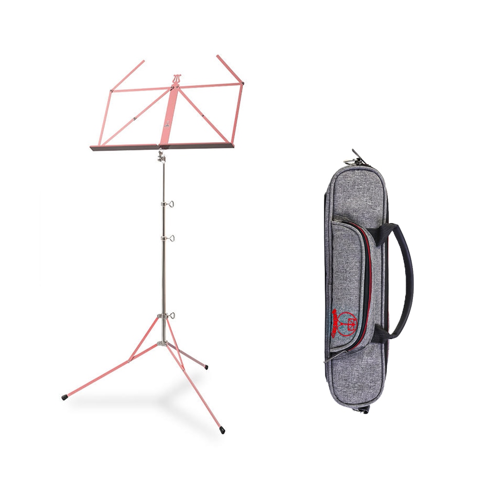RKB シリーズ 金属製 コンパクト譜面台 RKB102-PK-pink ピンク 純正譜面台バッグ付き