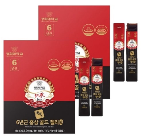 慶熙長生6年根紅参ゴールドジェリスティック450gx4個/免疫力/韓国/健康/紅参ゼリー