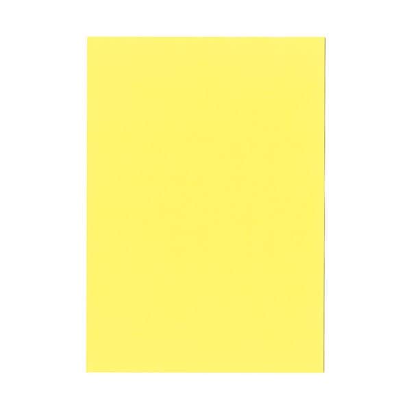 （まとめ）北越コーポレーション 紀州の色上質A4T目 薄口 やまぶき 1冊（500枚） [x5]