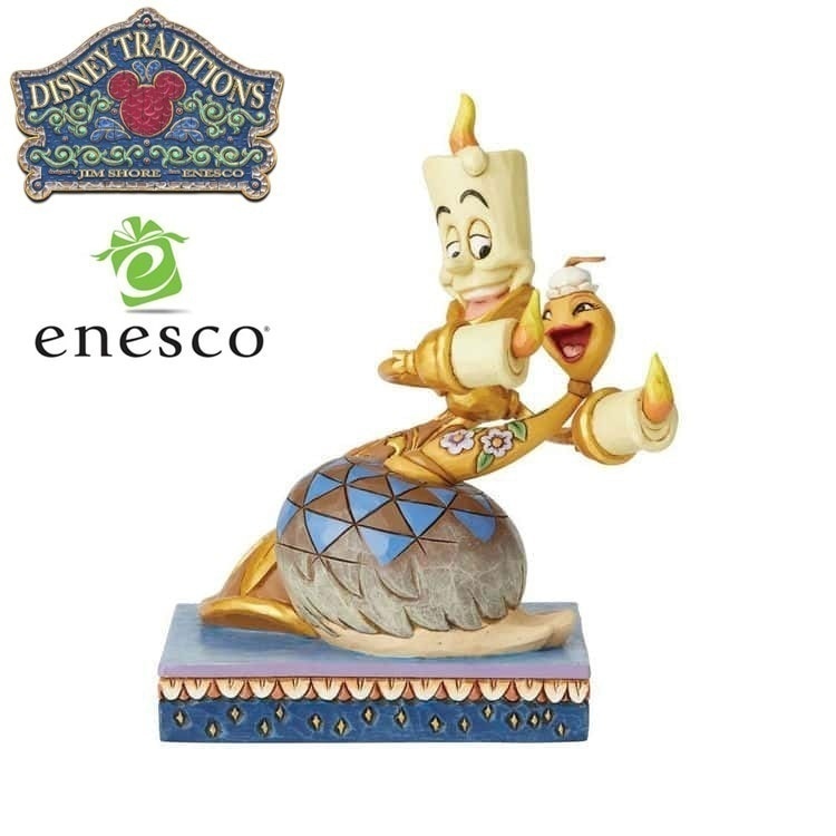 enesco(エネスコ) Disney Traditions ルミエール&フェザーダスター ディズニー フィギュア コレクション 人気 ブランド ギフト クリスマス 贈り物 プレゼントに最適
