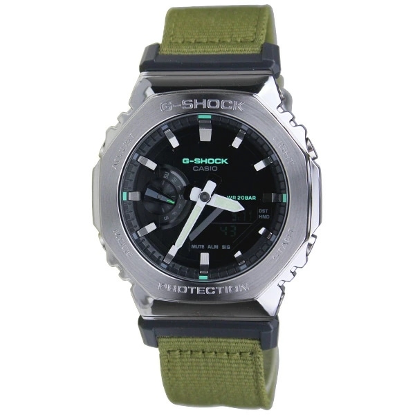 カシオ CASIO G-SHOCK ジーショック 腕時計 メンズ デジアナ WEB 限定 GREEN 緑 クロスバンド GM-2100CB-3A