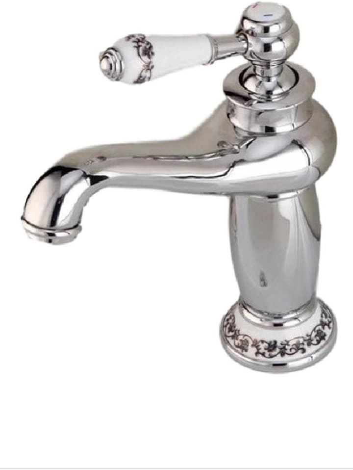 蛇口 シングルレバー 混合水栓 水道 ホース (シルバー)