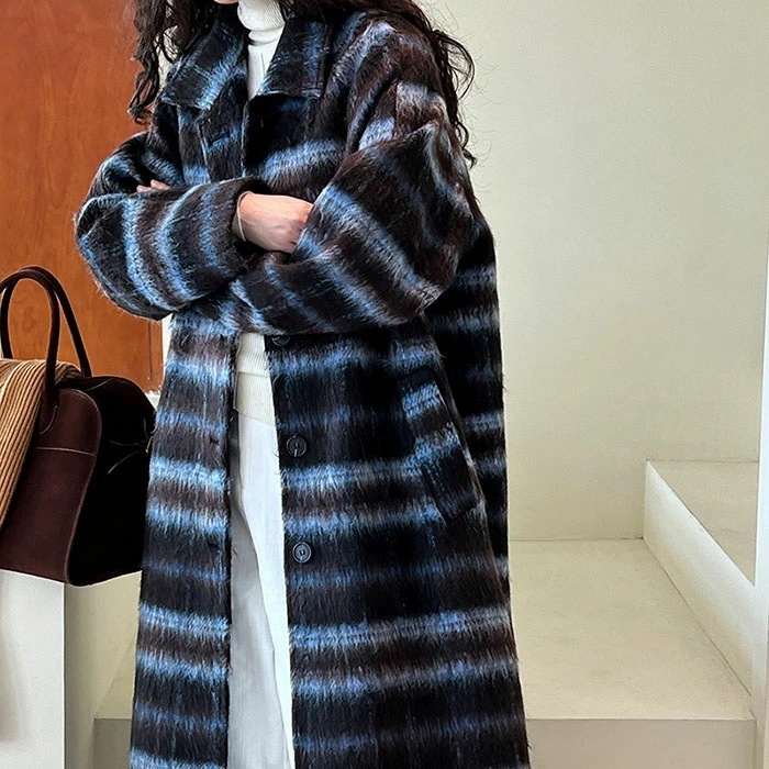 ロングコート レディース ウール チェスターコート チェック ロング アウター 中綿 コート 韓国ファッション 春 秋 冬 防寒 厚手 暖かい ウールコート 大きいサイズ おしゃれ カジュアル きれい