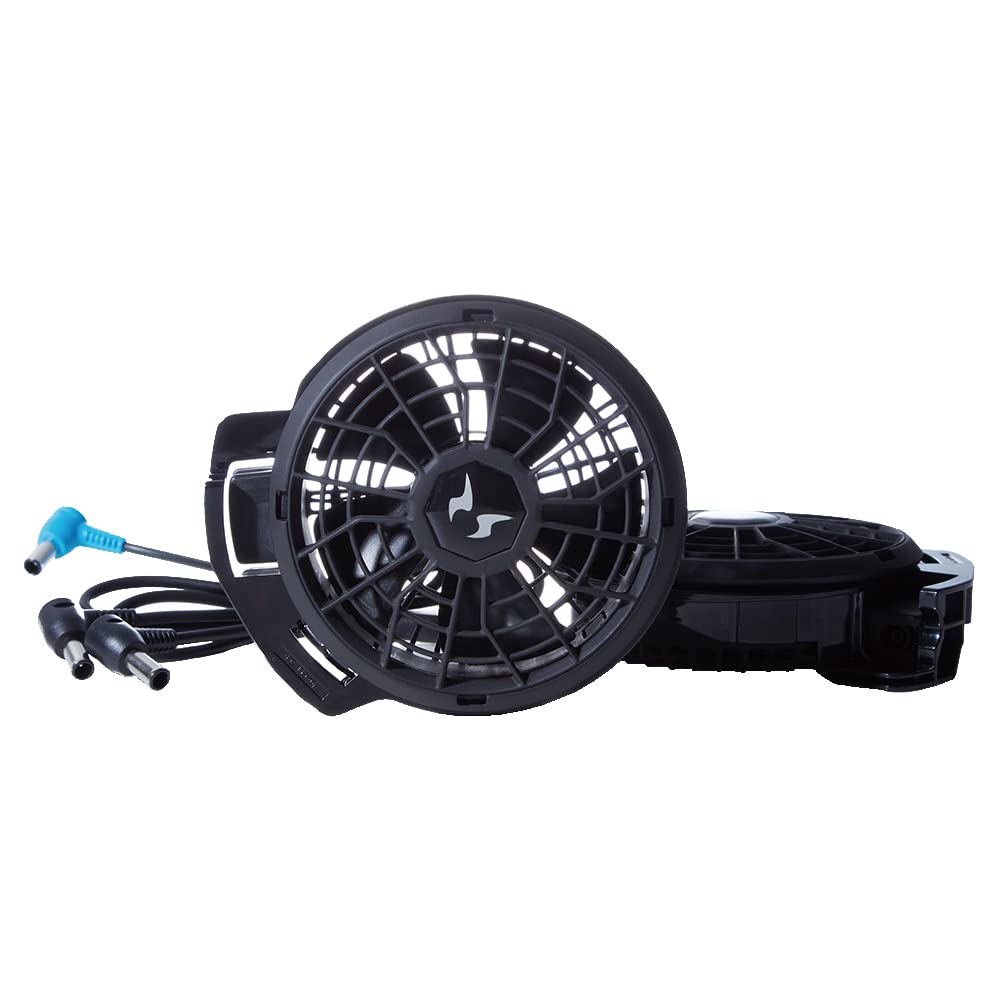 【全国送料無料】 [サンエス] ファン RD9320PH 2023年モデル 空調服 フラットファンセット 24V仕様 ブラック F